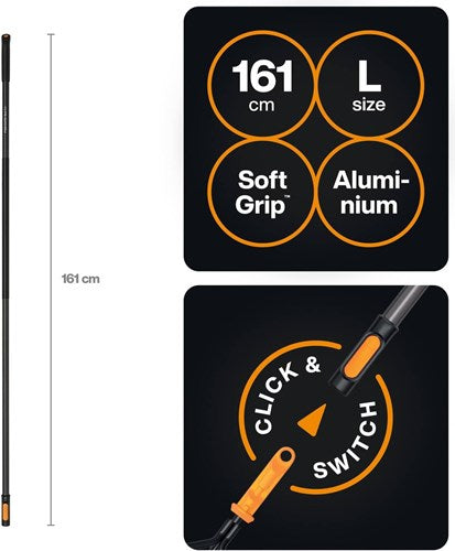 Afbeelding laden in galerijviewer, Fiskars oneclick steel | maat l | 161 cm - 1080547
