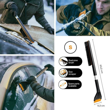 Fiskars plus korte sneeuwborstel en ijskrabber voor de auto - 1078495