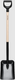 Fiskars solid schep met houten steel en d-handgreep fsc – 1066723