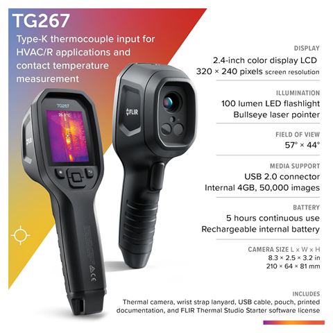 Afbeelding laden in galerijviewer, Flir tg267 warmtebeeldcamera
