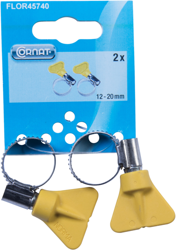 Afbeelding laden in galerijviewer, Cornat spanring 12-20mm (2st) vleugel rvs - flor45740
