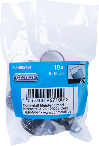 Cornat spanring 8-16mm (10st) rvs - flor92491