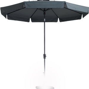 Madison parasol flores 300 8,draaisysteem+volant grijs