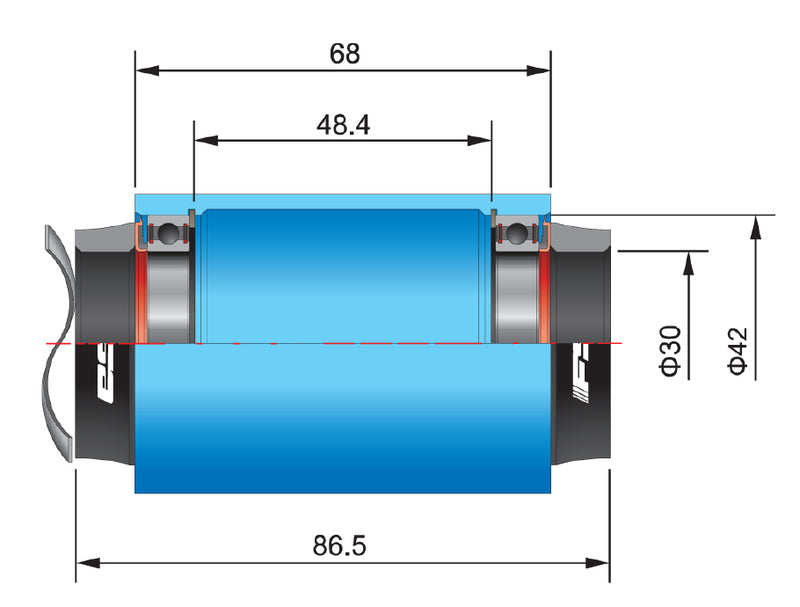 Afbeelding laden in galerijviewer, Fsa bottom bracket adapter bb386evo to bb pf30

