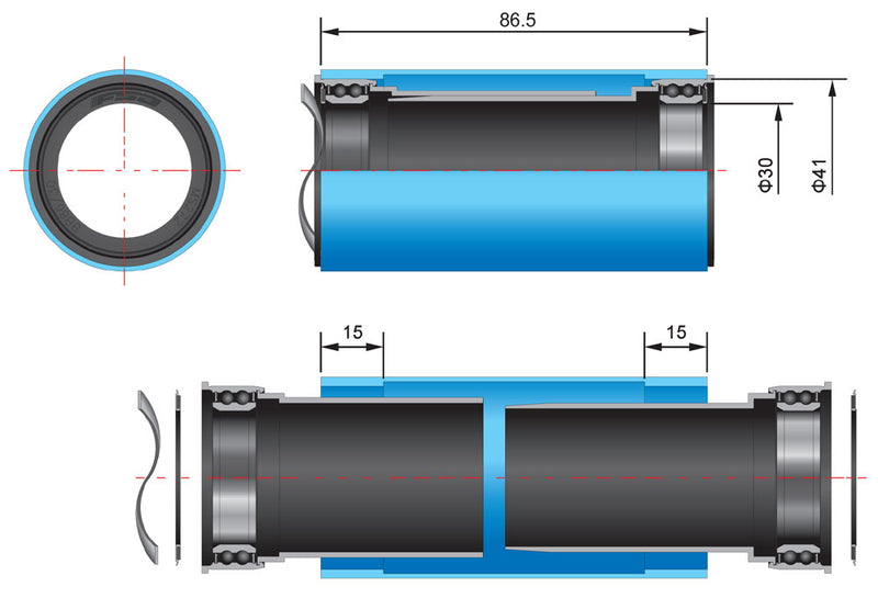 Afbeelding laden in galerijviewer, Fsa bb386evo to bb86 bottom bracket
