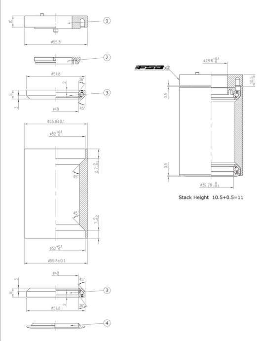 Fsa no.55r 1.5 acr headset
