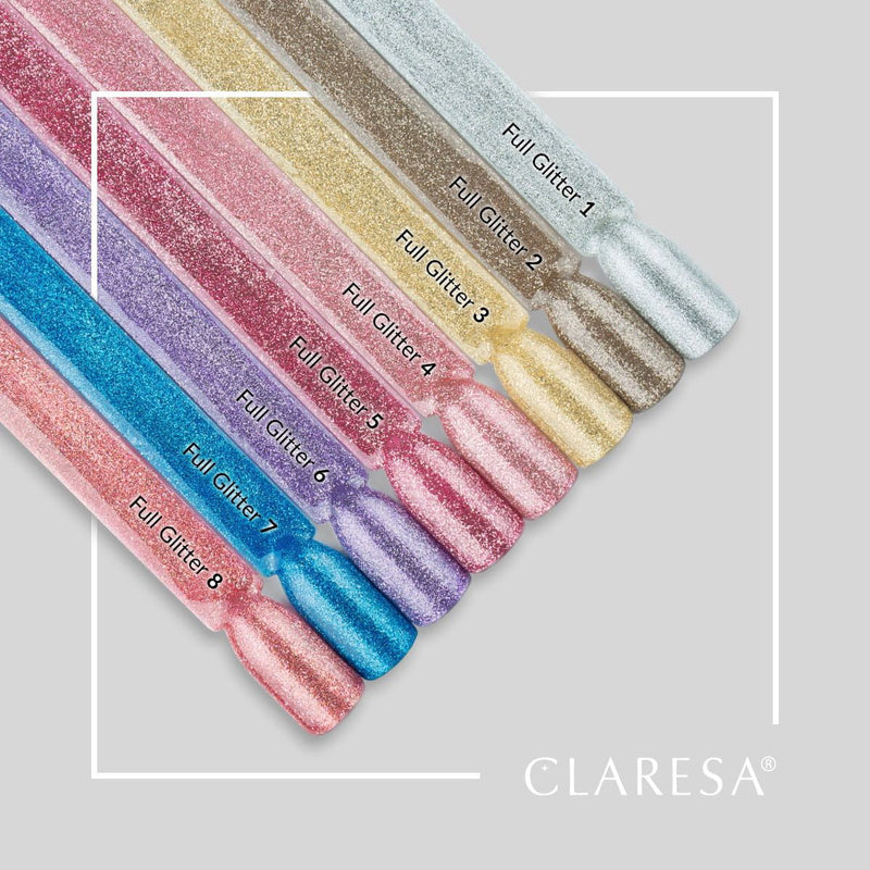 Afbeelding laden in galerijviewer, Claresa uv led gellak 5ml full glitter 5 warm pink
