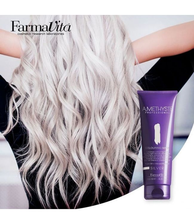 Afbeelding laden in galerijviewer, Farmavita amethyste colouring mask silver 250ml
