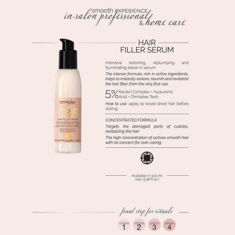 Afbeelding laden in galerijviewer, Farmavita omniplex smooth experience hair filler serum 100ml
