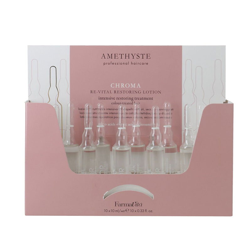 Afbeelding laden in galerijviewer, Farmavita amethyste chroma re-vital restoring lotion 10x10ml

