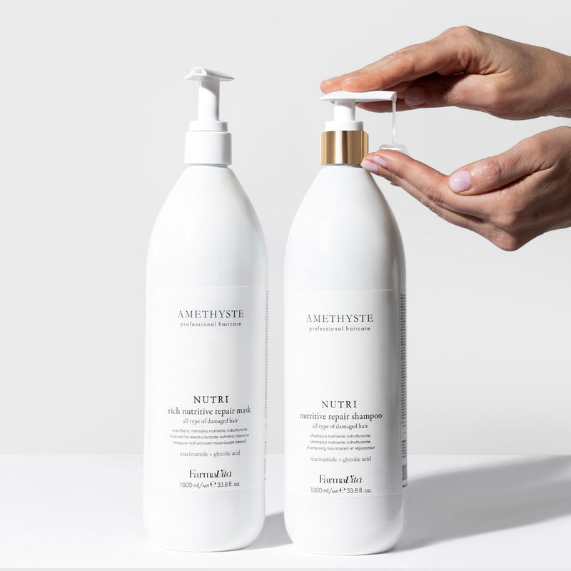 Afbeelding laden in galerijviewer, Farmavita amethyste nutri nutritive repair shampoo 1000ml
