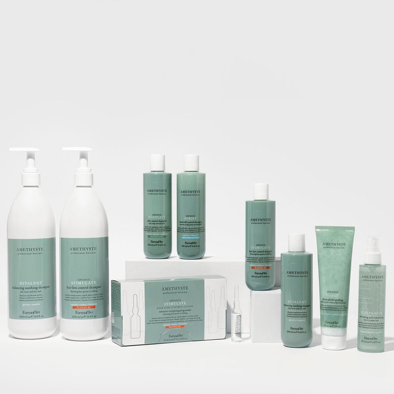 Afbeelding laden in galerijviewer, Farmavita amethyste divalent balancing soothing shampoo 250ml
