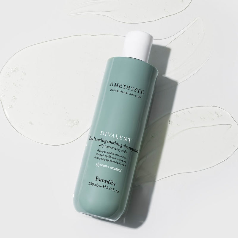 Afbeelding laden in galerijviewer, Farmavita amethyste divalent balancing soothing shampoo 250ml
