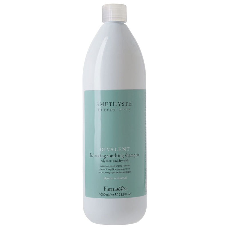 Afbeelding laden in galerijviewer, Farmavita amethyste divalent balancing soothing shampoo 1000ml
