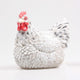 Farmwood animals tuinbeeld kip broedend mini wit 8x7x7,5cm