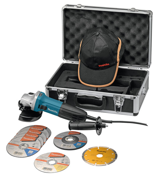 Makita ga5030rsp2 | haakse slijper | 230 v | 125 mm | in koffer, acc. set - ga5030rsp2