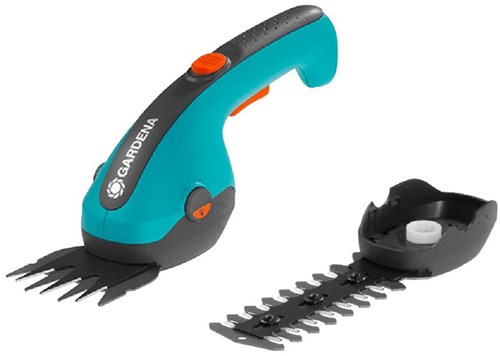 Gardena accu gras- buxusschaar classiccut li grasschaar (turquoise zwart, incl. li-ion-accu 2,5ah)