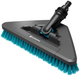 Gardena cleansystem steelborstel hard flex, borstel voor grotere, harde vlakken wasborstel (grijs turquoise, 18814-20)
