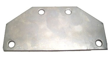 Adapter plaatje achterlicht 95 x 45 mm RVS grijs