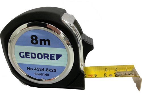 Afbeelding laden in galerijviewer, Gedore rolmaat - meetband 8 meter - 25 mm - 6453134
