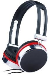 Afbeelding laden in galerijviewer, Enzo gembird stereo hoofdtelefoon zwart rood
