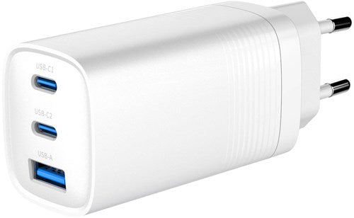 Afbeelding laden in galerijviewer, Enzo gembird usb + 2x usb-c snellader | 65w | wit - 9540153
