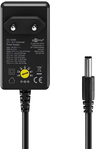 Afbeelding laden in galerijviewer, Enzo goobay netvoeding 1500ma 18w gestabiliseerd - 7795514
