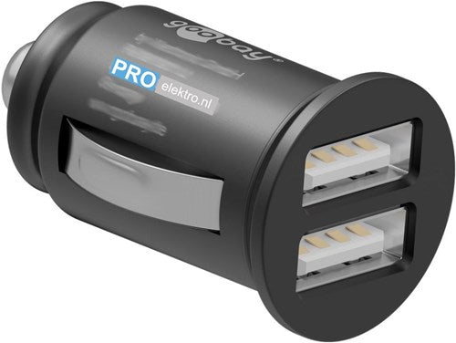 Afbeelding laden in galerijviewer, Enzo goobay usb autolader dubbel 12v-24v 2,4a - 9540127
