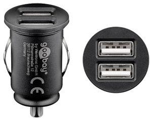 Afbeelding laden in galerijviewer, Enzo goobay usb autolader dubbel 12v-24v 2,4a - 9540127

