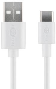 Afbeelding laden in galerijviewer, Enzo goobay usb-c laadkabel 1m wit - 9550305
