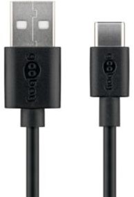Afbeelding laden in galerijviewer, Enzo goobay usb-c laadkabel 3m zwart - 9550320

