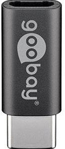 Afbeelding laden in galerijviewer, Goobay usb-c > usb micro-b 2.0 adapter (grijs)
