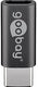 Goobay usb-c > usb micro-b 2.0 adapter (grijs)