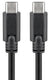 Enzo goobay usb-c - usb-c laadkabel 1m zwart - 9550204