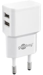 Afbeelding laden in galerijviewer, Enzo goobay usb lader haaks dubbel 2,4a wit - 9550150
