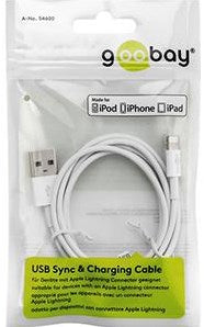 Afbeelding laden in galerijviewer, Enzo goobay usb-lightning laadkabel 1m wit - 9550380
