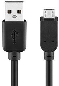 Afbeelding laden in galerijviewer, Enzo goobay usb-micro laadkabel 1m zwart - 9550350
