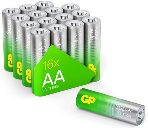 Afbeelding laden in galerijviewer, Super alkaline AA-batterijen 16PK
