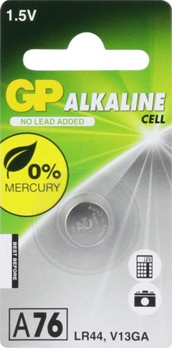 Afbeelding laden in galerijviewer, Gp a76 lr44 knoopcel blister (10 stuks)
