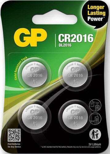 Afbeelding laden in galerijviewer, Gp cr2016 lithium 3volt blister 4 3212335
