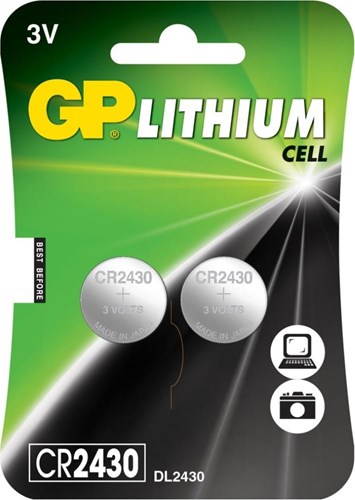 Gp cr2430 lithium 3volt blister 2