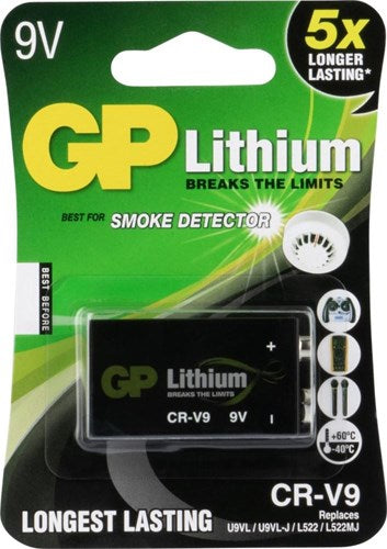 Afbeelding laden in galerijviewer, Gp lithium 9 volt cr v9
