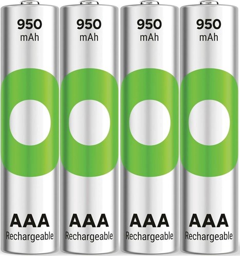 Afbeelding laden in galerijviewer, Gp nimh oplaadbare batterij aaa 950ma blister(4) - 3311422
