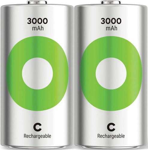 Afbeelding laden in galerijviewer, Gp nimh oplaadbare batterij c 3000ma blister(2) - 3311460
