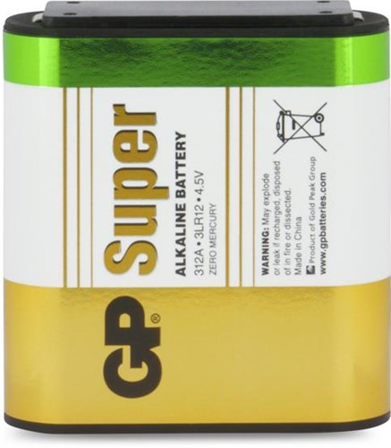Afbeelding laden in galerijviewer, Gp super alkaline 4,5v plat 3lr12 312a 3012430
