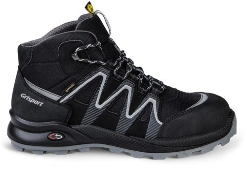 Grisport safety cross gtx line 33663 hoog s3 esd | zwart zilver | maat 45 - 00.049.014.45