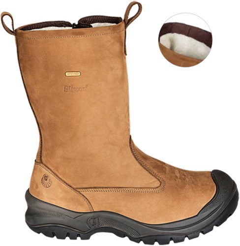 Afbeelding laden in galerijviewer, Grisport safety laars 72715c+l gevoerd 33267 s3 + rits | cognac | maat 40 - 11.049.070.40
