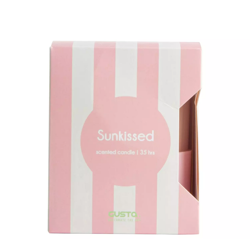 Afbeelding laden in galerijviewer, Gusta geurkaars siliconen hoes sunkissed ø8x10cm
