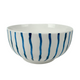 Gusta kom strepen blauw ø14x7cm