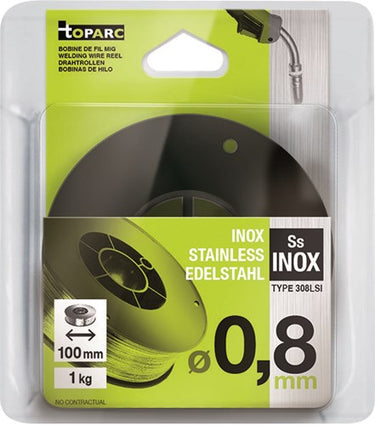 Gys bobijn 100mm, o0,8mm, 1kg, rvs - 5193086616 5193086616